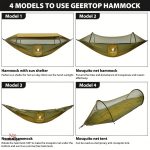 Hamac extérieur avec filet anti-moustiques intégré