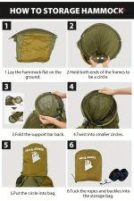 Hamac de camping avec moustiquaire pour confort