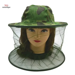 Chapeau anti-insectes en maille pour camping