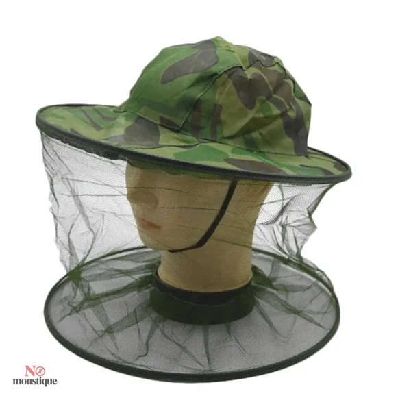 Chapeau en maille avec filet pour protection contre les insectes