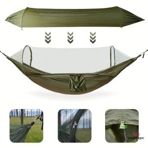 Hamac pliable avec toile pare-soleil intégrée