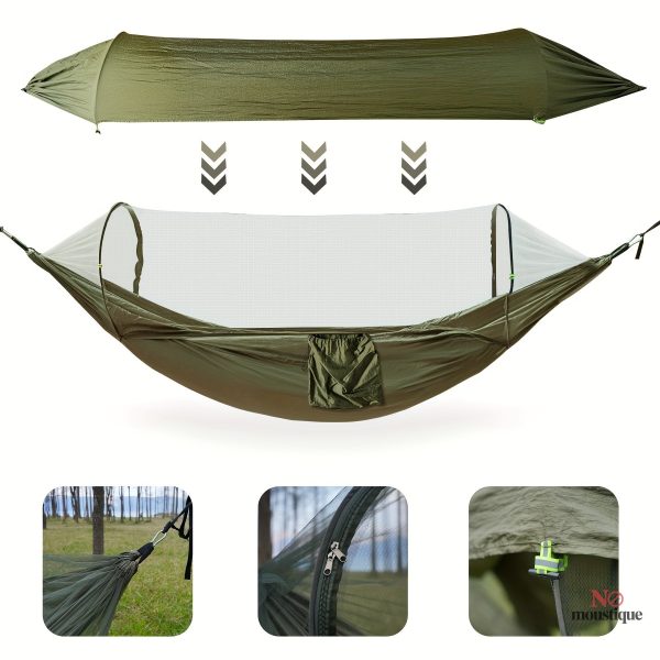 Hamac pliable avec toile pare-soleil intégrée