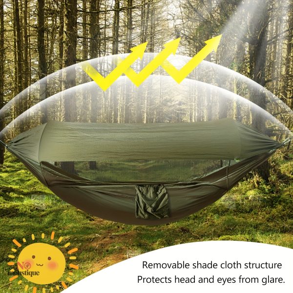 Hamac 3-en-1 pour camping avec protection contre les insectes