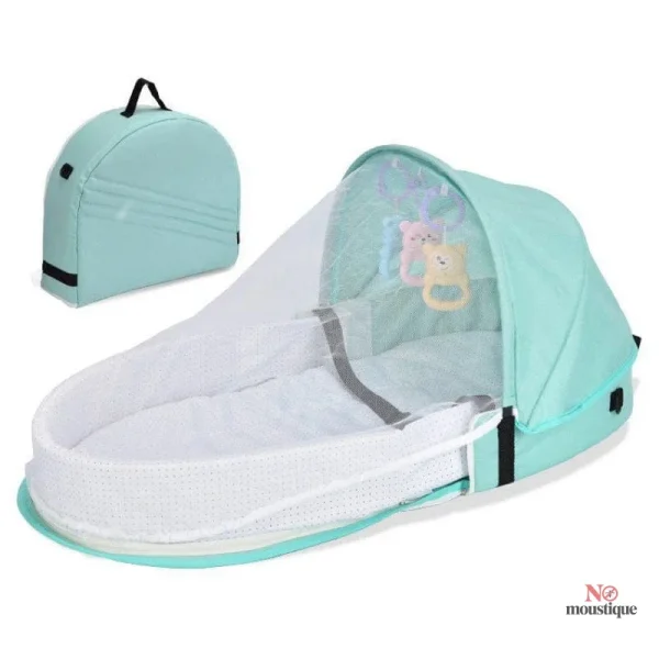 Berceau pliable avec protection moustiquaire efficace