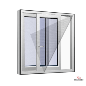 Moustiquaire adhésive pour fenêtre et porte fenêtre