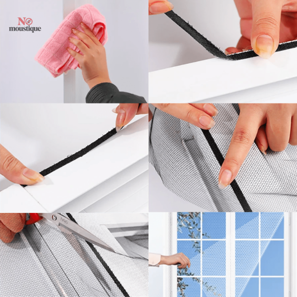 Moustiquaire pratique pour portes fenêtres