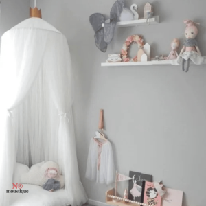 Moustiquaire élégante en maille pour chambre d'enfant