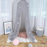 Couronne de princesse en moustiquaire grise