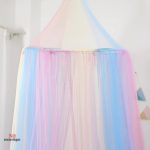 Protection anti-insectes lit enfant arc-en-ciel