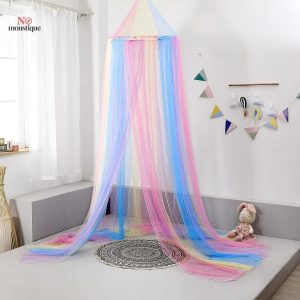 Moustiquaire arc-en-ciel pour dormir paisiblement