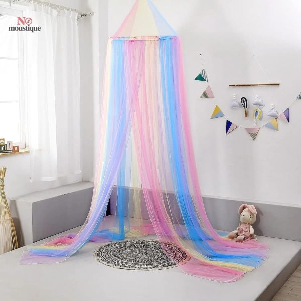 Moustiquaire arc-en-ciel pour dormir paisiblement