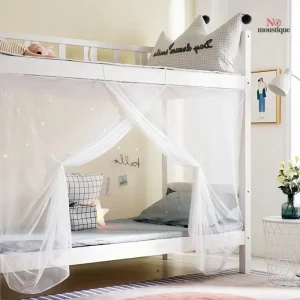 Moustiquaire lit superposé enfants pour protection nocturne