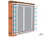 Moustiquaire magnétique pour fenêtres avec installation facile