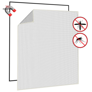 Moustiquaire magnétique blanc pour protection contre les insectes