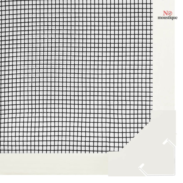 Protection anti-insectes avec moustiquaire magnétique blanche
