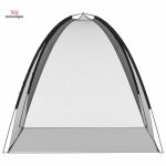 Moustiquaire de lit double avec portes pratiques