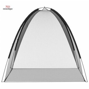 Moustiquaire de lit double avec portes pratiques