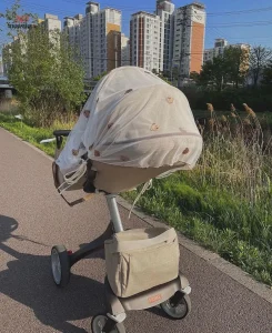 Moustiquaire ourson pour poussette bébé