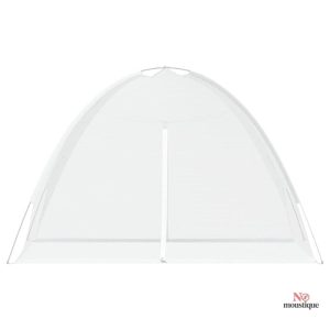 Pyramide moustiquaire blanche pour lit simple