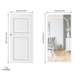 Moustiquaire rideau blanc pour porte avec fermeture