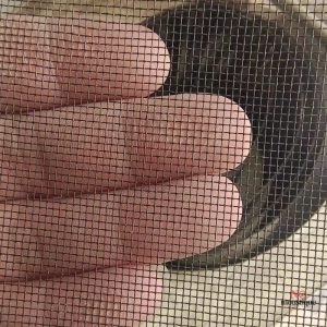 Maille de moustiquaire noire pour protection anti-insectes