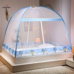 Abri anti-insectes bleu ciel, idéal pour le camping