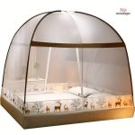 Tente anti-moustiques marron pour extérieur