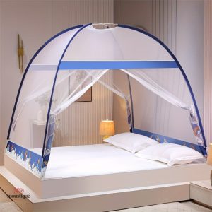 Tente moustiquaire pop-up bleue galactique