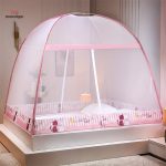 Tente anti-insectes rose pour enfants avec motifs ludiques