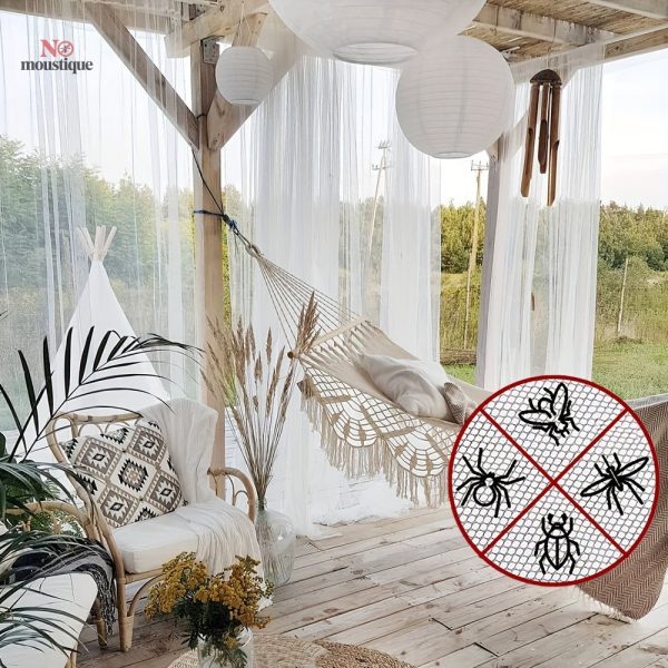 Protection anti-moustique en voilage